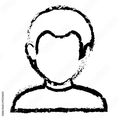 young man avatar character vector illustration design