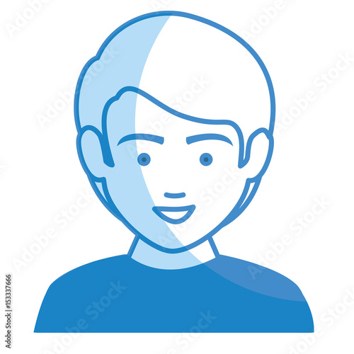 young man avatar character vector illustration design