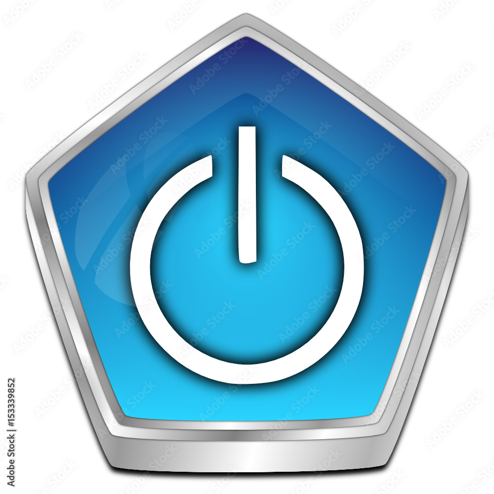 Power Button - 3D illustration Power Button - 3D illustration