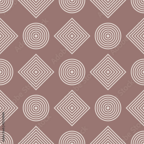Geometric seamless pattern. Colored background