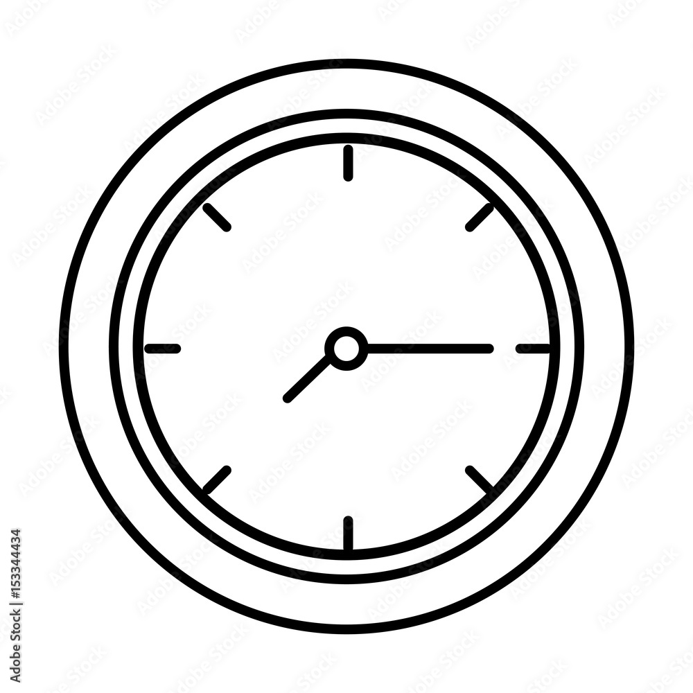 time clock isolated icon vector illustration design