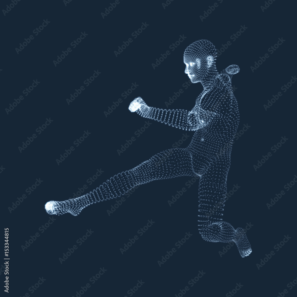 A football player from particle. Sports concept. 3D Model of Man. Human Body. Sport Symbol. Design Element. Vector Illustration.A_R_00_200x200 A football player from particle. Sports concept. 3D Model of Man. Human Body. Sport Symbol. Design Element. Vector Illustration.A_R_00_200x200