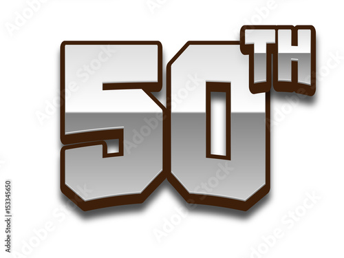 50th celebration event number for poster or invitation