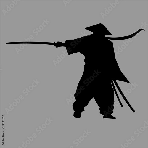 Samurai silhouette