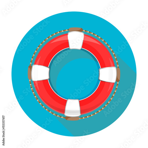 app icon lifebuoy on white background isolated object abstract