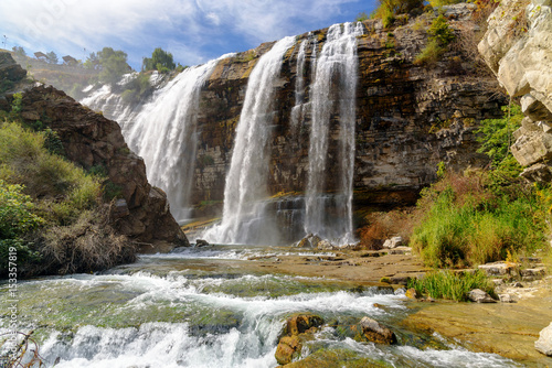 Tortum waterfall in Eastern Anatolia Region of Turkey photo