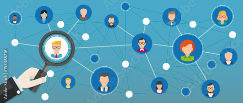 Humans Social Network Loupe