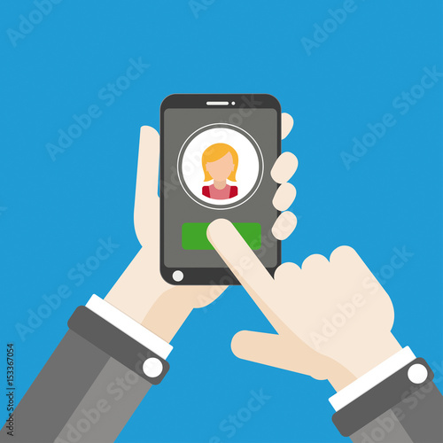 Hand Smartphone Click Add Woman