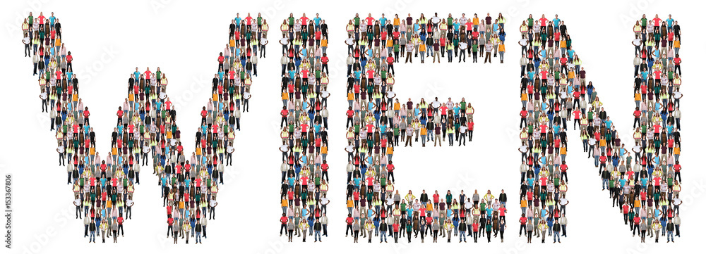 Fototapeta premium Wien Leute Menschen People Gruppe Menschengruppe