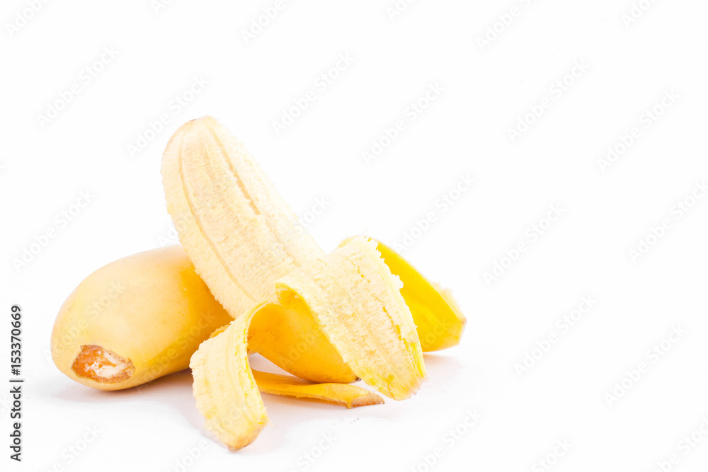 peeled egg banana on white background healthy Pisang Mas banana fruit food isolated
peeled egg banana on white background healthy Pisang Mas banana fruit food isolated
