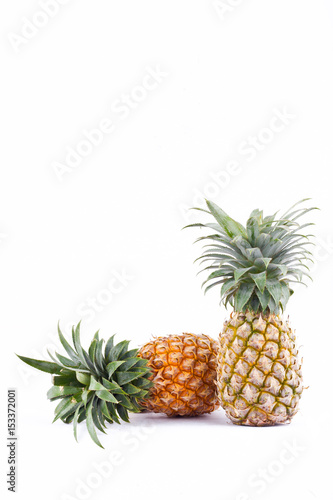  pineapple is high vitamin C fruit on white background healthy pineapple fruit food isolated 