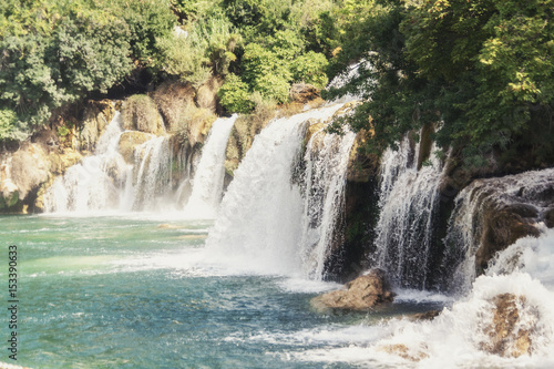 Krka National Park - waterfall Skradinski buk in Croatia © eyecon