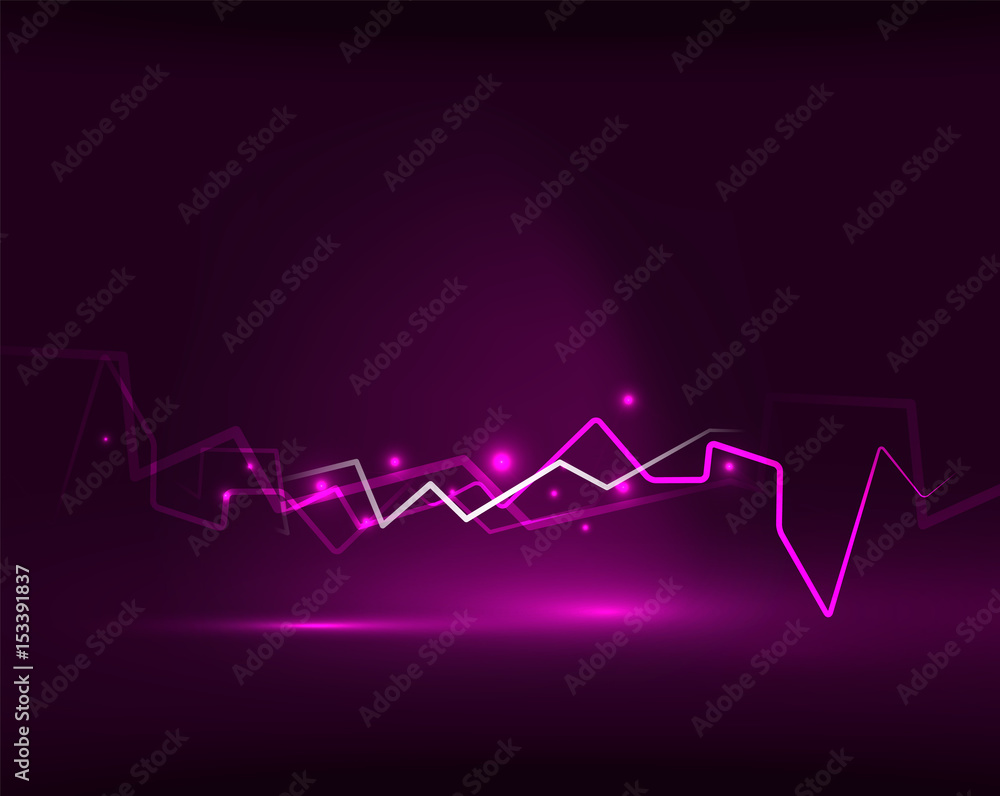 Neon lightning vector background Neon lightning vector background