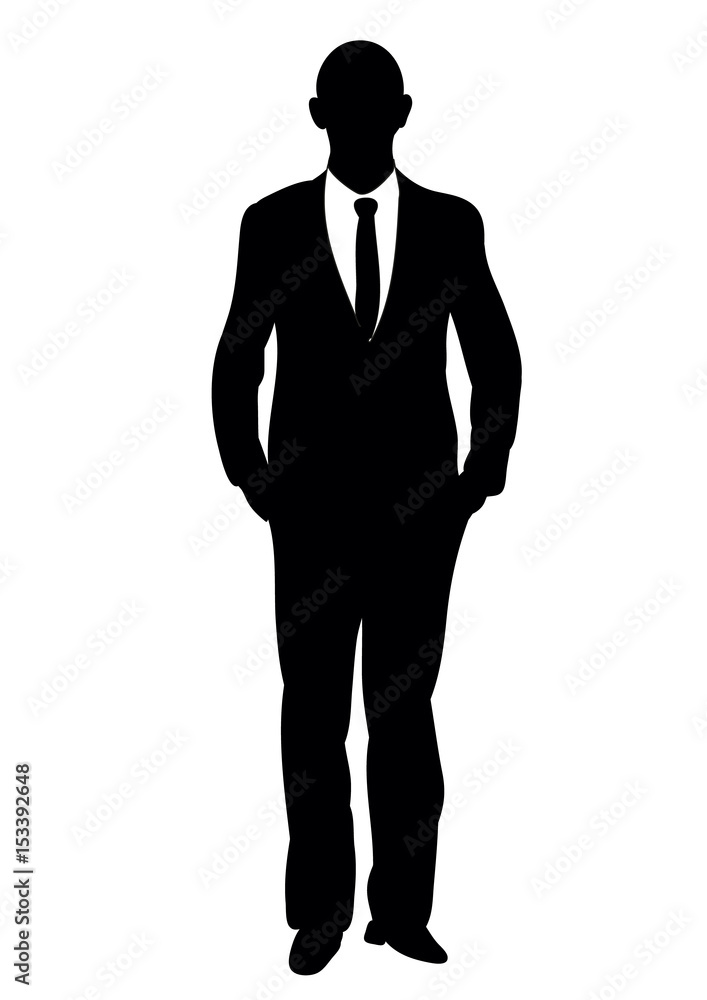 Silhouette of a man a young Silhouette of a man a young