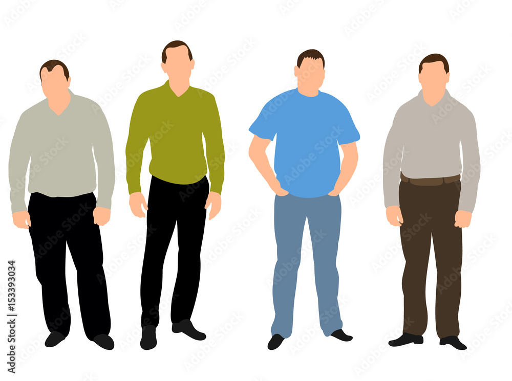 illustration, business man collection, isolated illustration, business man collection, isolated
