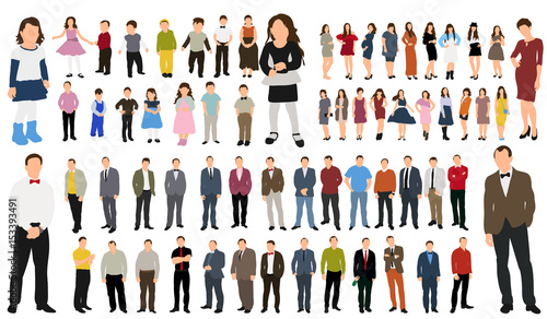 Collection of people  illustration © zolotons