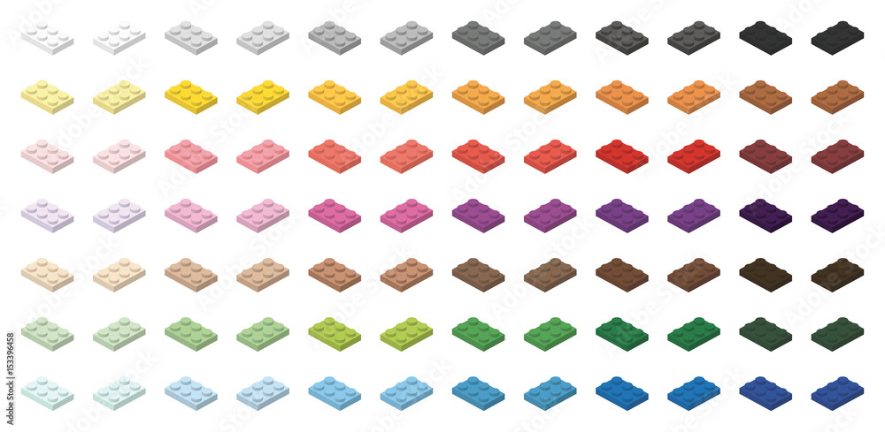 Children brick toy simple colorful bricks 3x2 low, isolated on white background
Children brick toy simple colorful bricks 3x2 low, isolated on white background