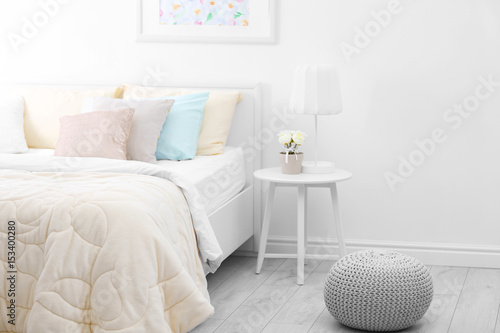 Comfortable bed with coverl...