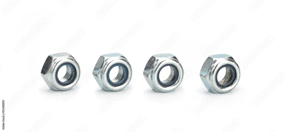 Metal nut isolated on white background Metal nut isolated on white background