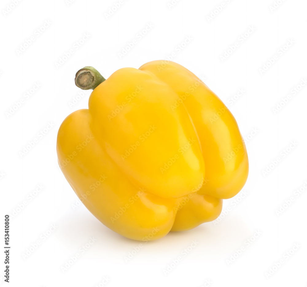 Yellow pepper isolated on white background Yellow pepper isolated on white background
