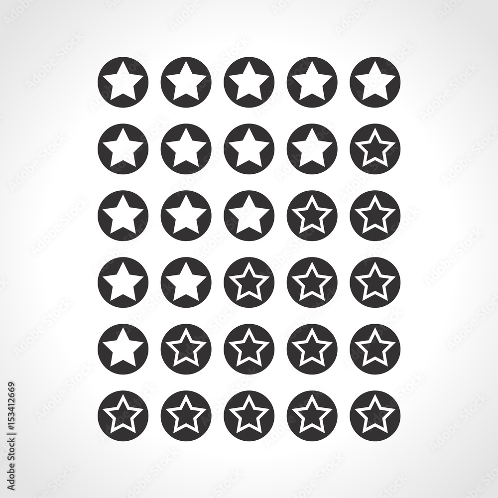 stars rating. Flat Sign for using in the App, UI, Art, Web. stars rating. Flat Sign for using in the App, UI, Art, Web.