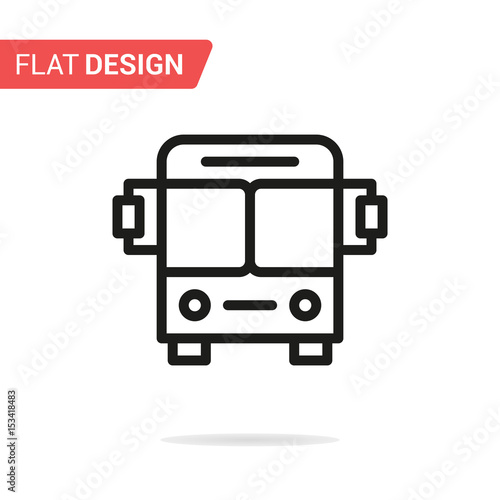 Bus line icon. Vector