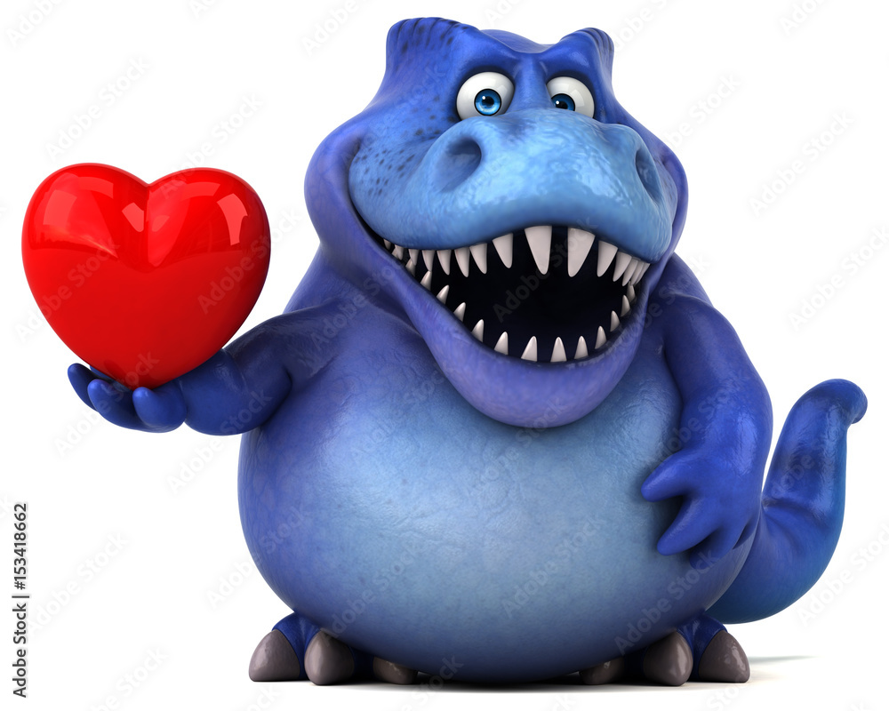 Fun dinosaur - 3D Illustration Fun dinosaur - 3D Illustration