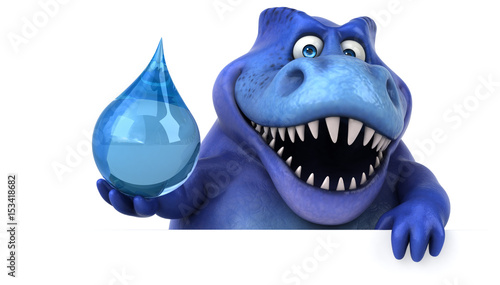 Fototapeta Naklejka Na Ścianę i Meble -  Fun dinosaur - 3D Illustration