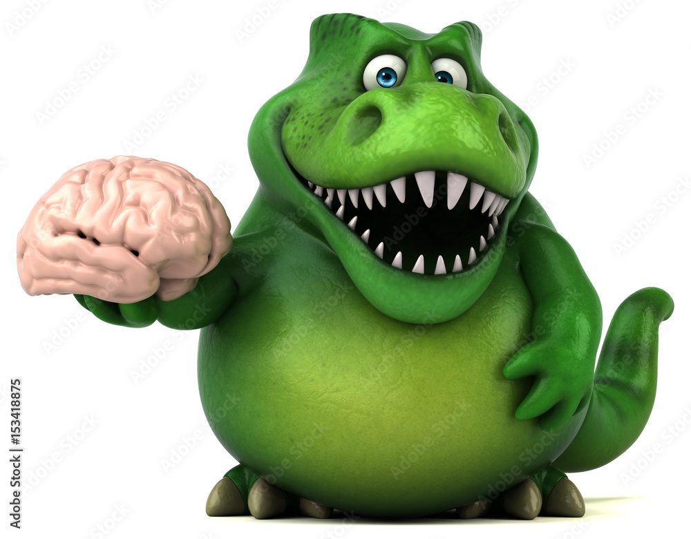 Fototapeta premium Fun dinosaur - 3D Illustration