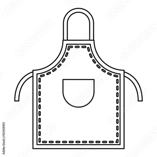 Welding apron icon outline