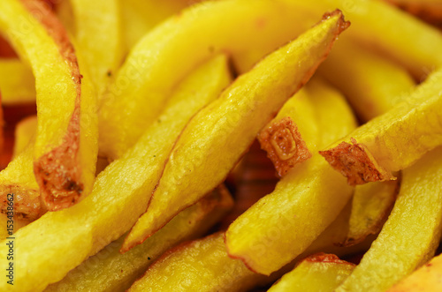 Close up of a delicious and tasty french fries