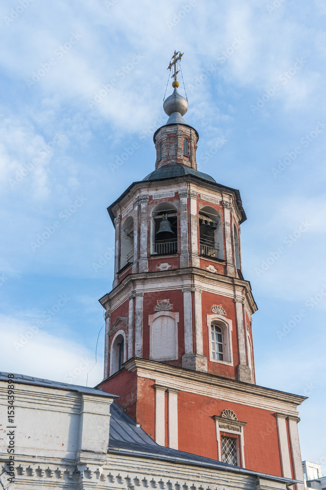 Ancient church of Presentation of Mary in Barash in Moscow, Russia