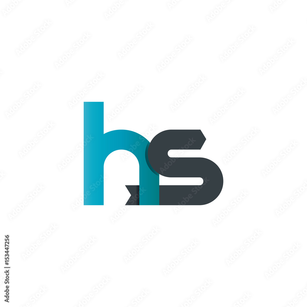 Initial Letter HS Rounded Lowercase Logo Initial Letter HS Rounded Lowercase Logo