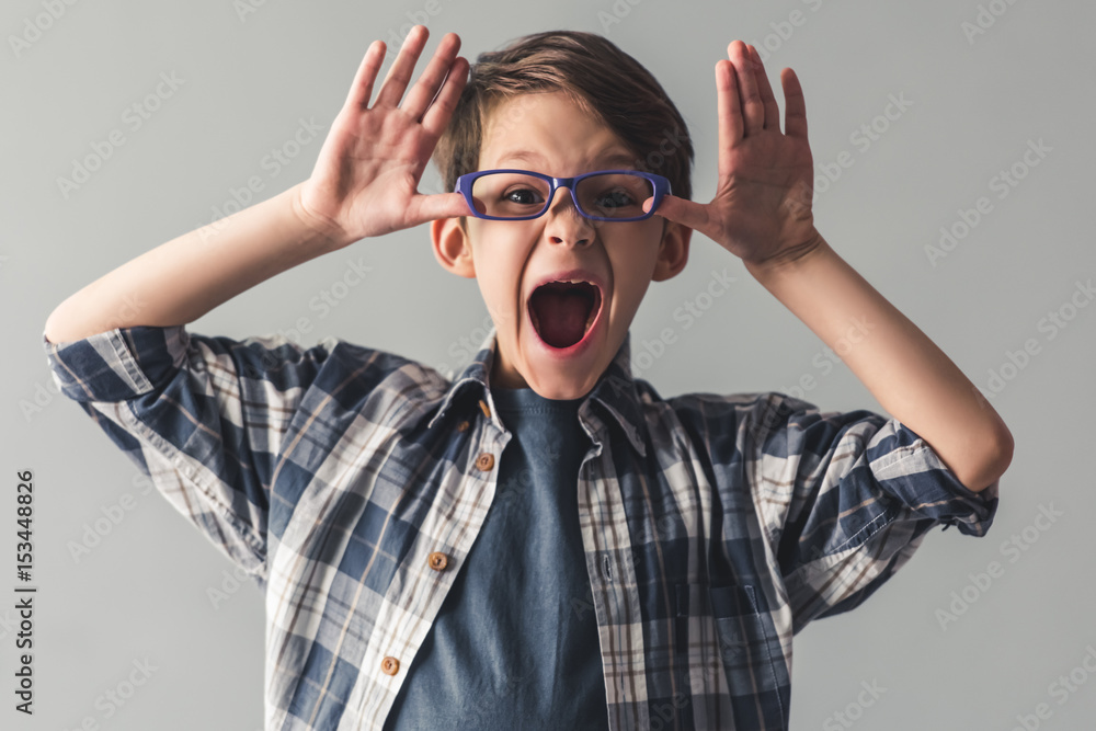 Funny little boy Funny little boy