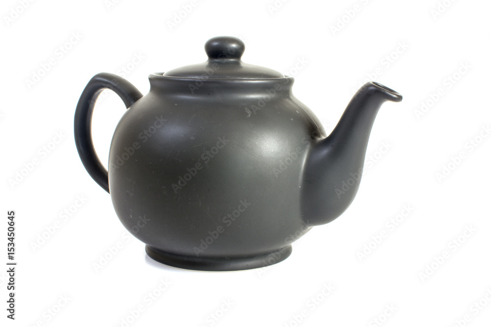 Black kettle isolated on white background Black kettle isolated on white background