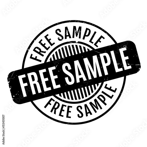Free Sample rubber stamp. Grunge design with dust scratches. Effects can be easily removed for a clean, crisp look. Color is easily changed.