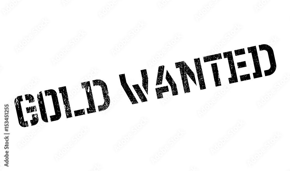 Gold Wanted rubber stamp. Grunge design with dust scratches. Effects can be easily removed for a clean, crisp look. Color is easily changed. Gold Wanted rubber stamp. Grunge design with dust scratches. Effects can be easily removed for a clean, crisp look. Color is easily changed.