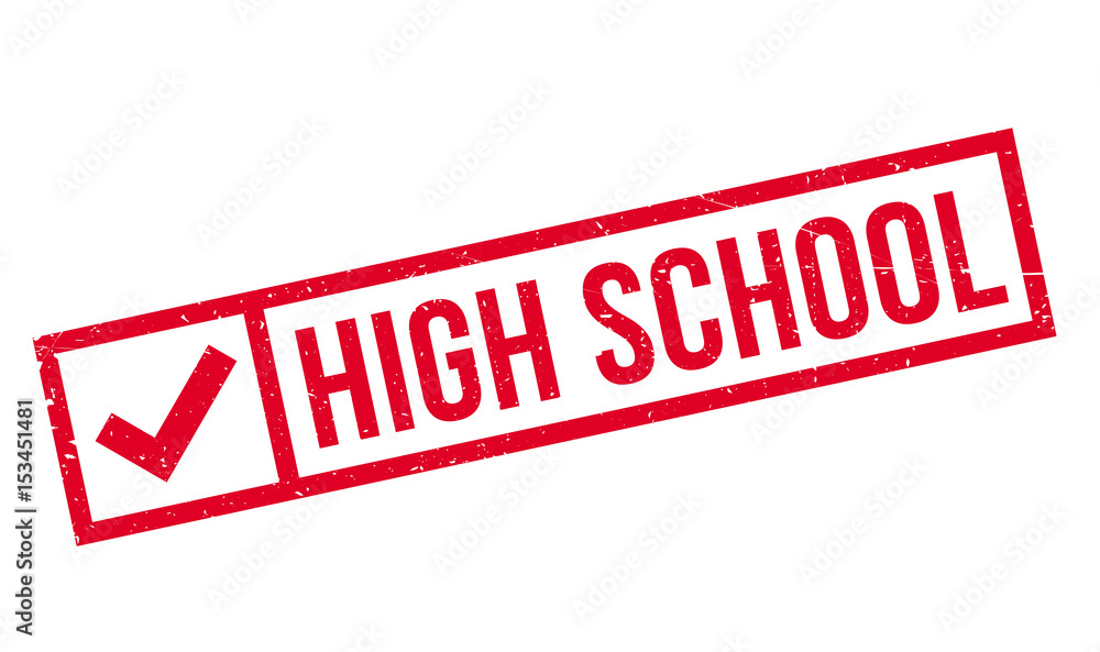 High School rubber stamp. Grunge design with dust scratches. Effects can be easily removed for a clean, crisp look. Color is easily changed. High School rubber stamp. Grunge design with dust scratches. Effects can be easily removed for a clean, crisp look. Color is easily changed.