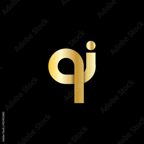 Initial Letter QI Rounded Lowercase Logo