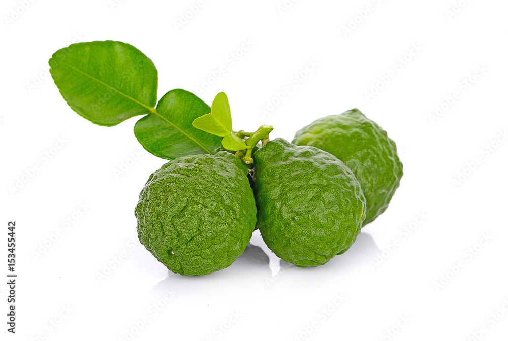 bergamot isolated on white background bergamot isolated on white background