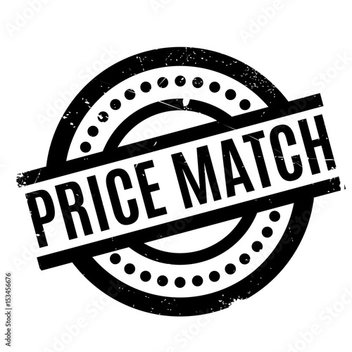 Price Match rubber stamp. Grunge design with dust scratches. Effects can be easily removed for a clean, crisp look. Color is easily changed.