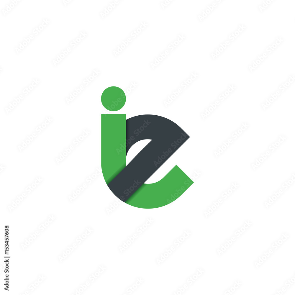 Initial Letter IE Design Logo Initial Letter IE Design Logo