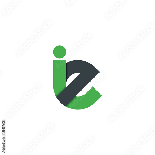 Obraz na plátně Initial Letter IE Design Logo