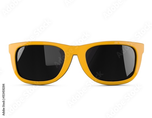 Summer sunglasses. 3D Rendering