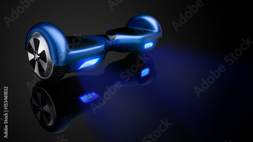 Blue hover board photo