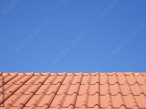 Roof and blue sky