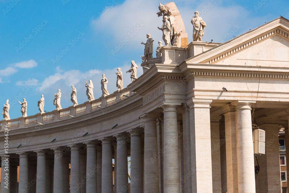 Columns next to Basilica di San Pietro, Vatican, Rome