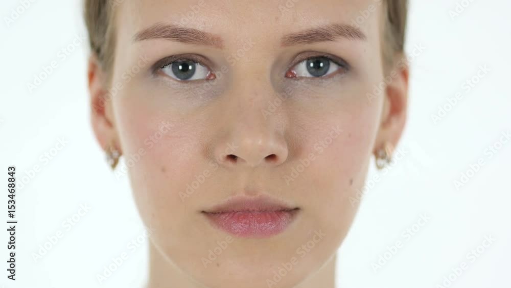 Close-Up of Face of Young Woman Close-Up of Face of Young Woman