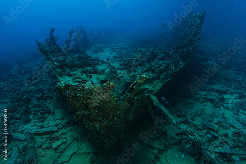Very old ship wreck from 1800's inside the reef © Nejat Semerci