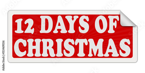 12 DAYS OF CHRISTMAS red label